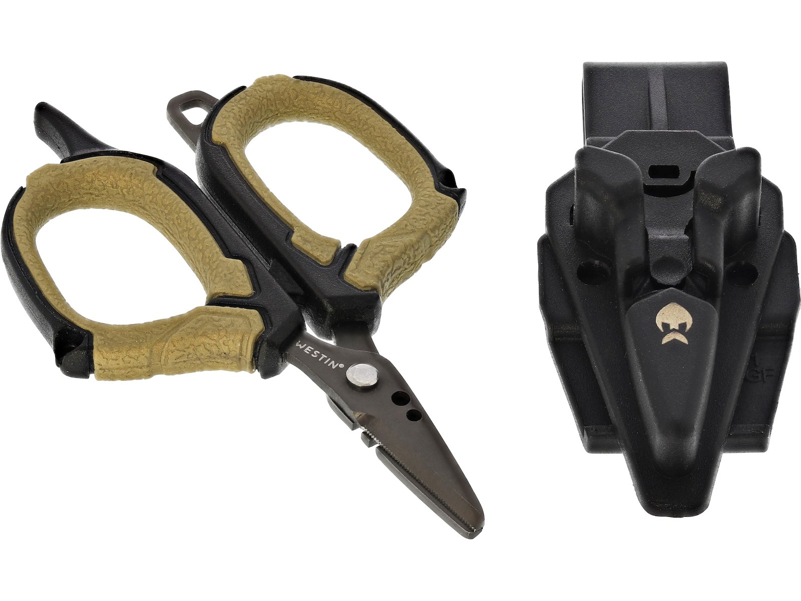 Westin BRAID SCISSORS INCL. SHEATH S 3.5"/8.9CM BLACK SAND