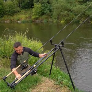 Fox Black Label QR 3 Rod Pod Complete - Métal - Kit De Pêche à La