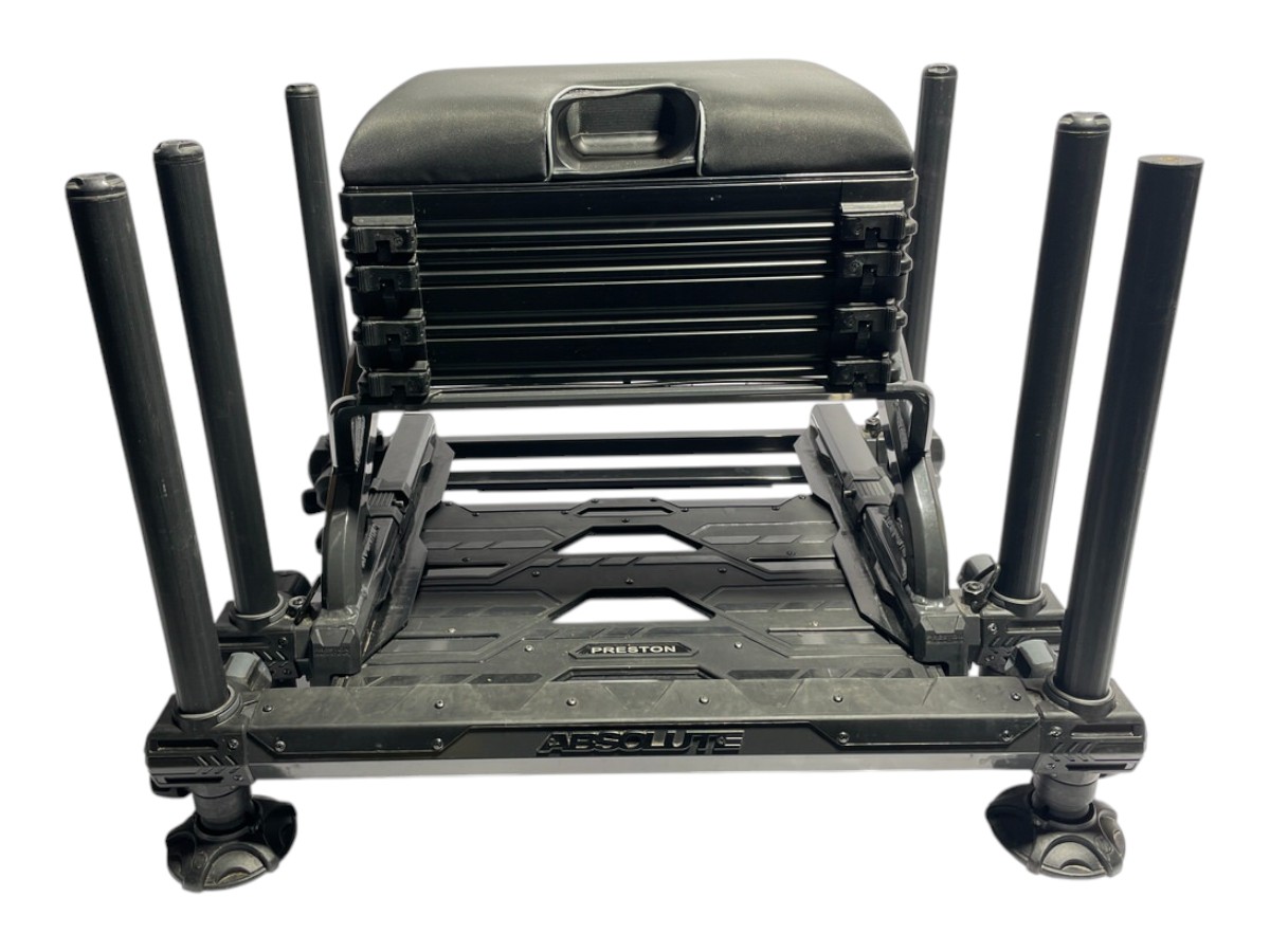 1x Preston Absolute Seat Box Graphite Edition - ORAZ22 - PRE LOVED