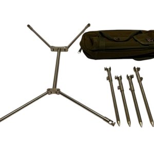 1x JAG Compact Stainless 3 Rod Pod (No Buzzbars) - B15 - PRE LOVED