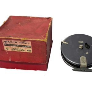1x Allcock & Co Match Reel 4 1/2 Inch In Box - C1 - PRE LOVED