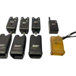 3x Delkim Txi Plus Alarms With Receiver 2x Blue 1x Green - F21 - PRE LOVED