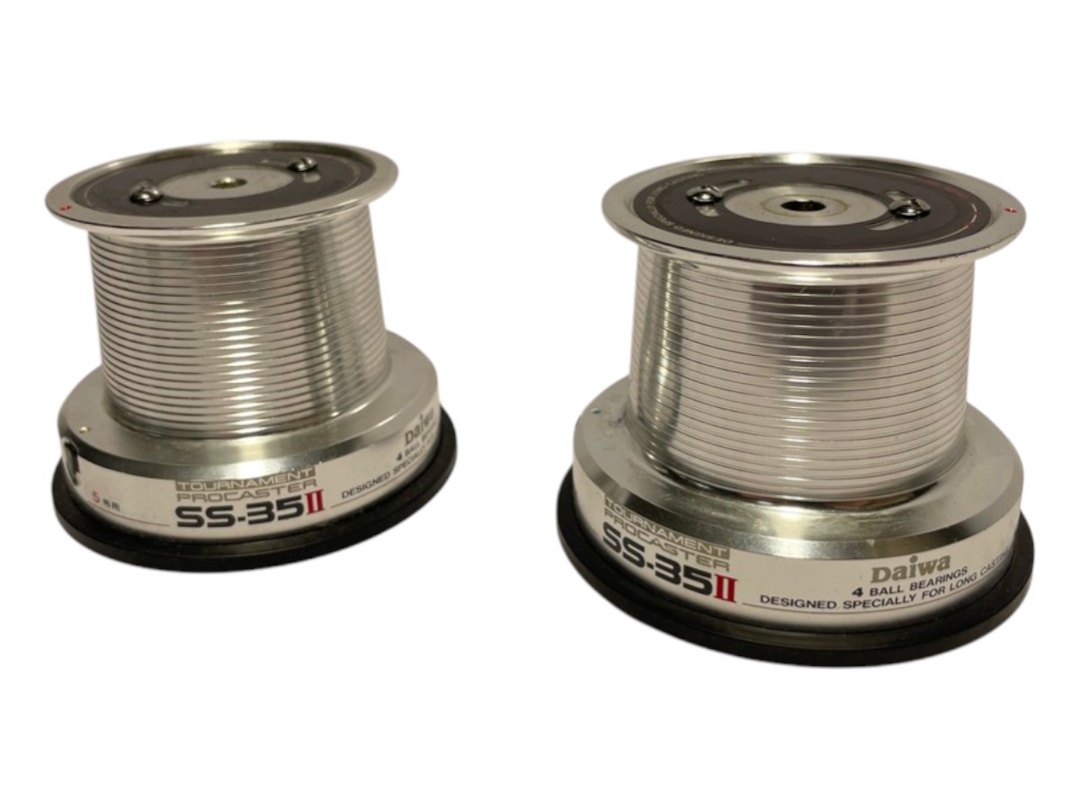 2x Daiwa Tournament Pro Caster Ss35 Spare Spools - J6 - PRE LOVED