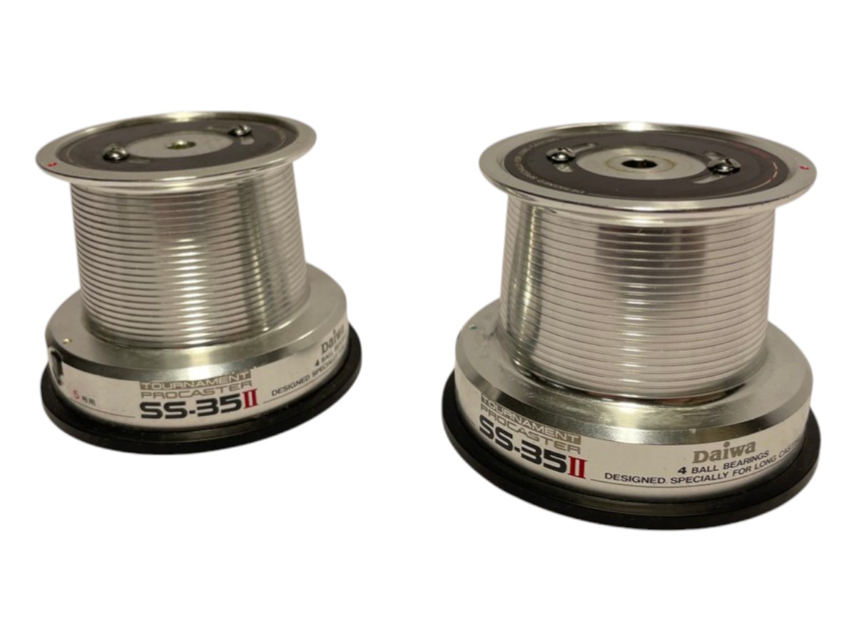 2x Daiwa Tournament Pro Caster Ss35 Spare Spools - J6 - PRE LOVED
