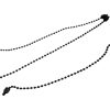 3x Solar Black Long Ball Chains - F23 - PRE LOVED