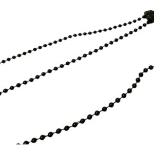 Alternative view of 3x Solar Black Long Ball Chains - F23 - PRE LOVED