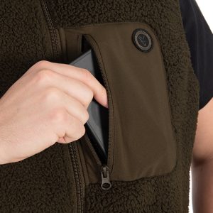 Fox Olive Sherpa Hybrid Gilet - Image 5