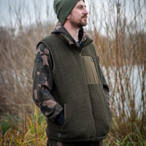 Fox Olive Sherpa Hybrid Gilet - Image 7