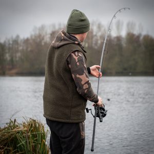Fox Olive Sherpa Hybrid Gilet - Image 8