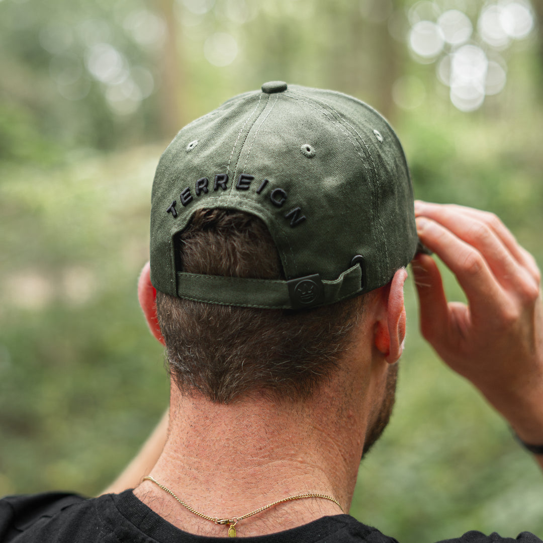 Terreign Icon Baseball Cap Green with Black - Image 4