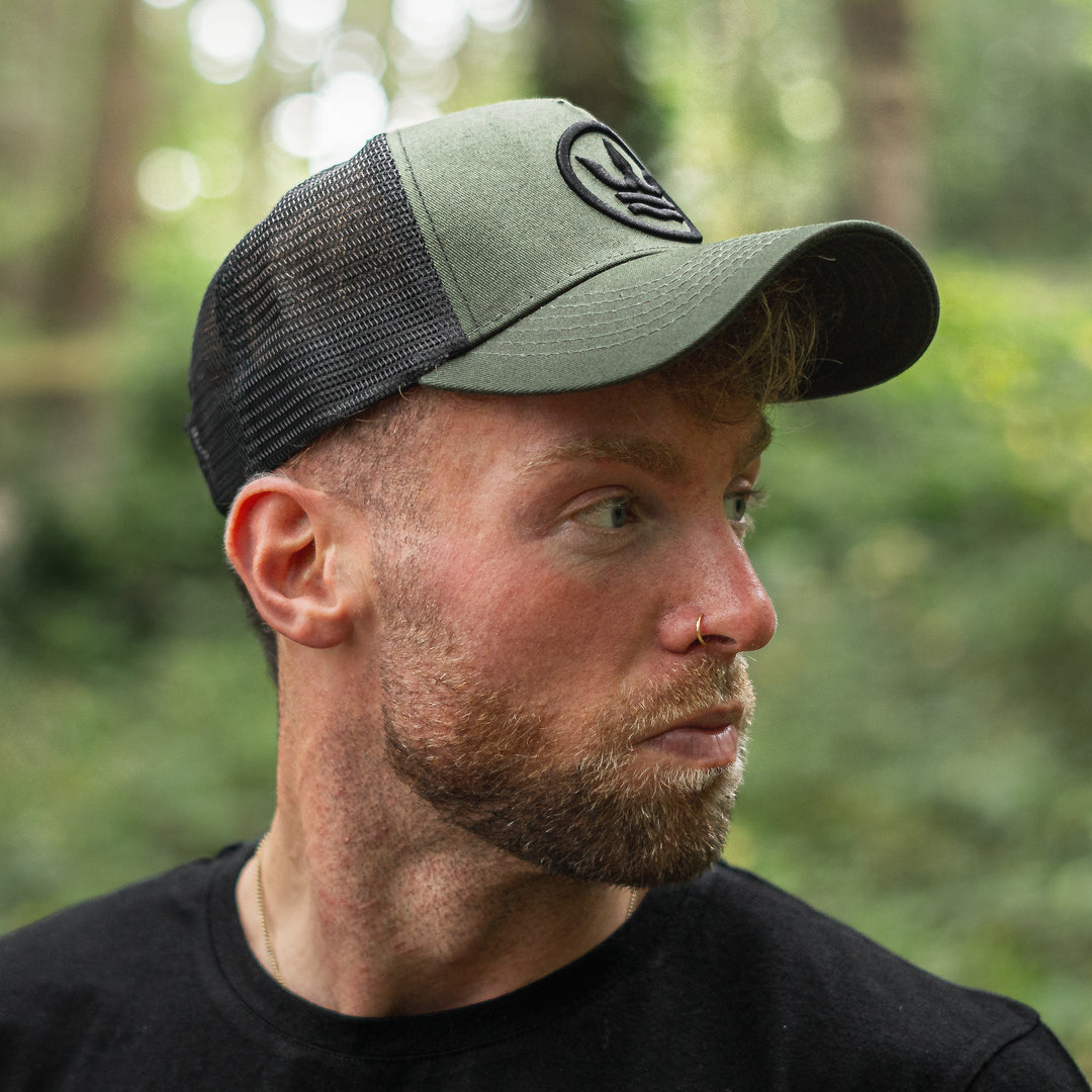 Terreign Icon Trucker Cap Green with Black - Image 2