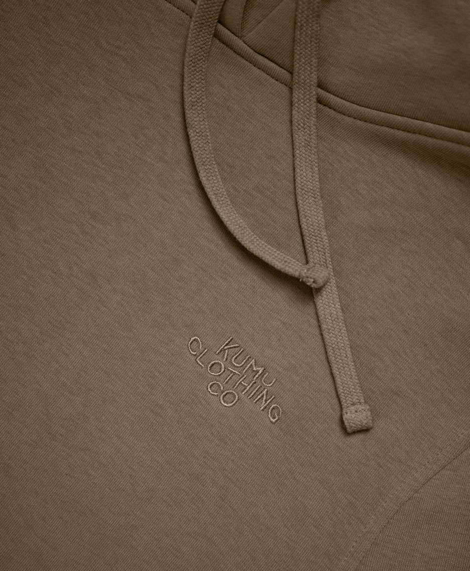 Kumu Waves Hoodie Ash Brown - Image 3