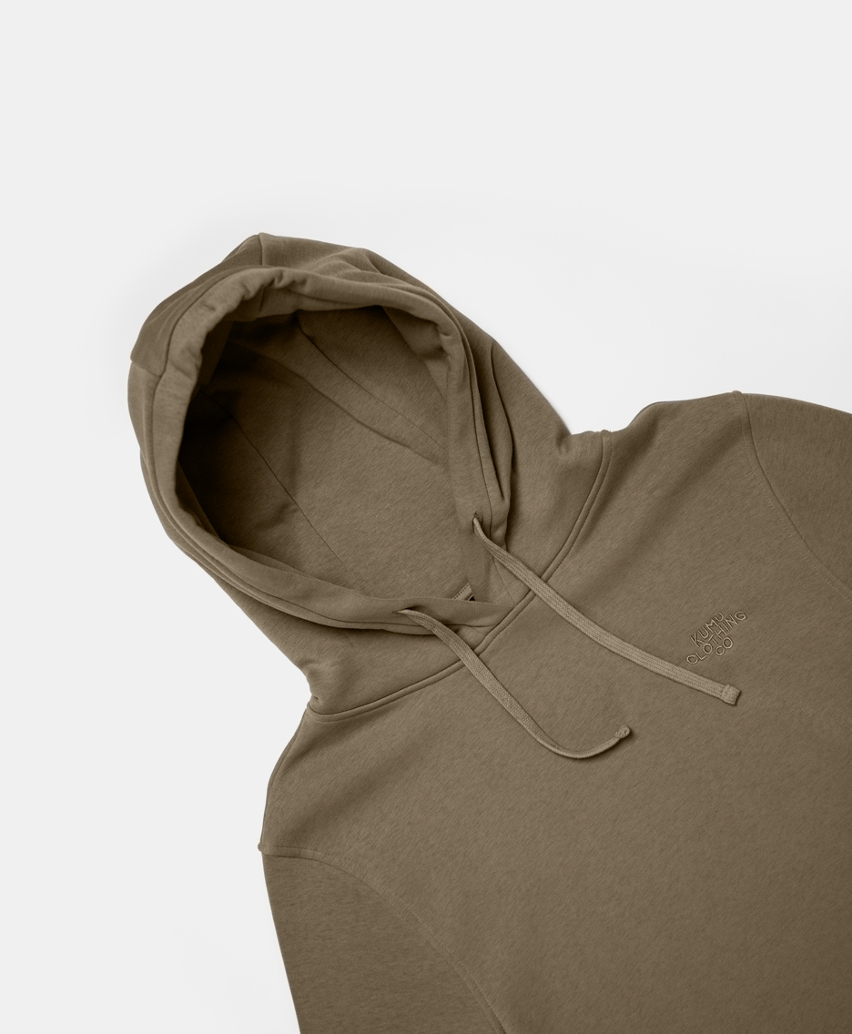 Kumu Waves Hoodie Ash Brown - Image 4