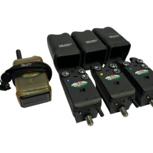 3x Delkim Txi Plus Alarms Green Blue Yellow with Receiver - I6 - PRE LOVED