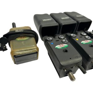 Alternative view of 3x Delkim Txi Plus Alarms Green Blue Yellow with Receiver - I6 - PRE LOVED