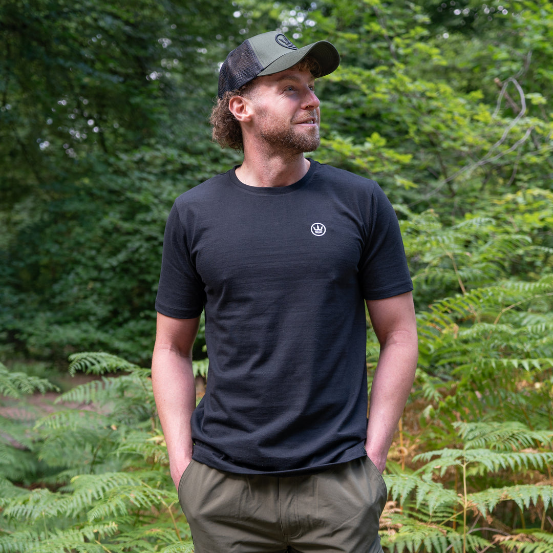Terreign Retro Bobbin T-Shirt Black - Image 2