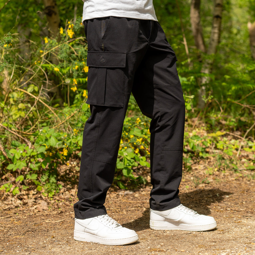 Terreign Timeless Cargo Trousers Black - Image 2