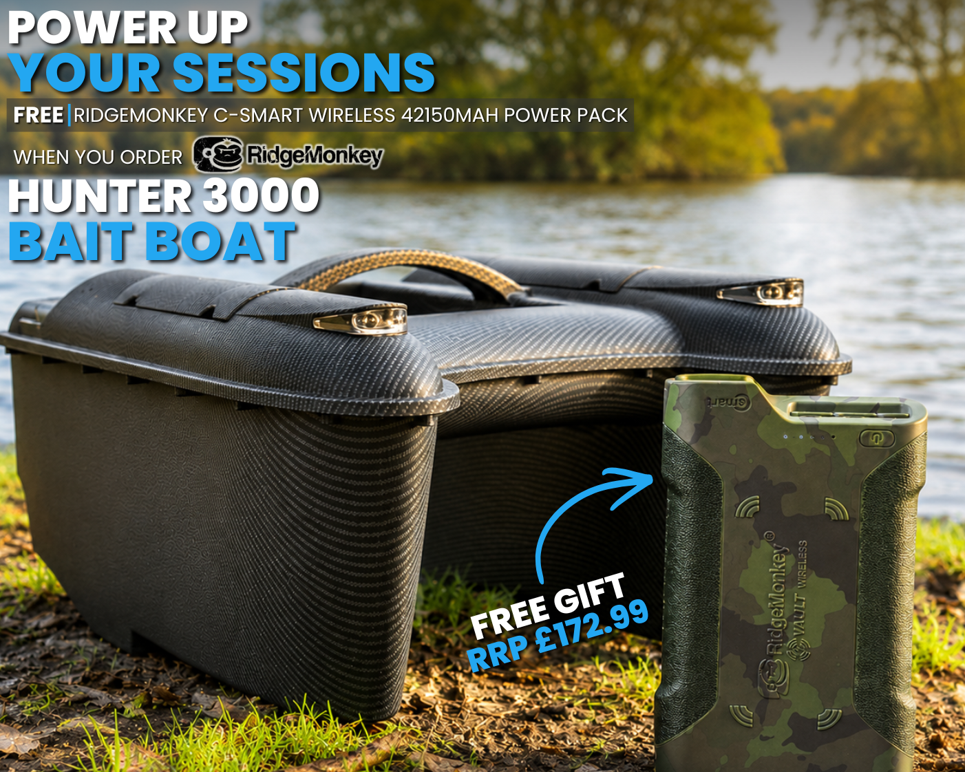 Ridgemonkey Hunter 3000 Bait Boat - Image 2