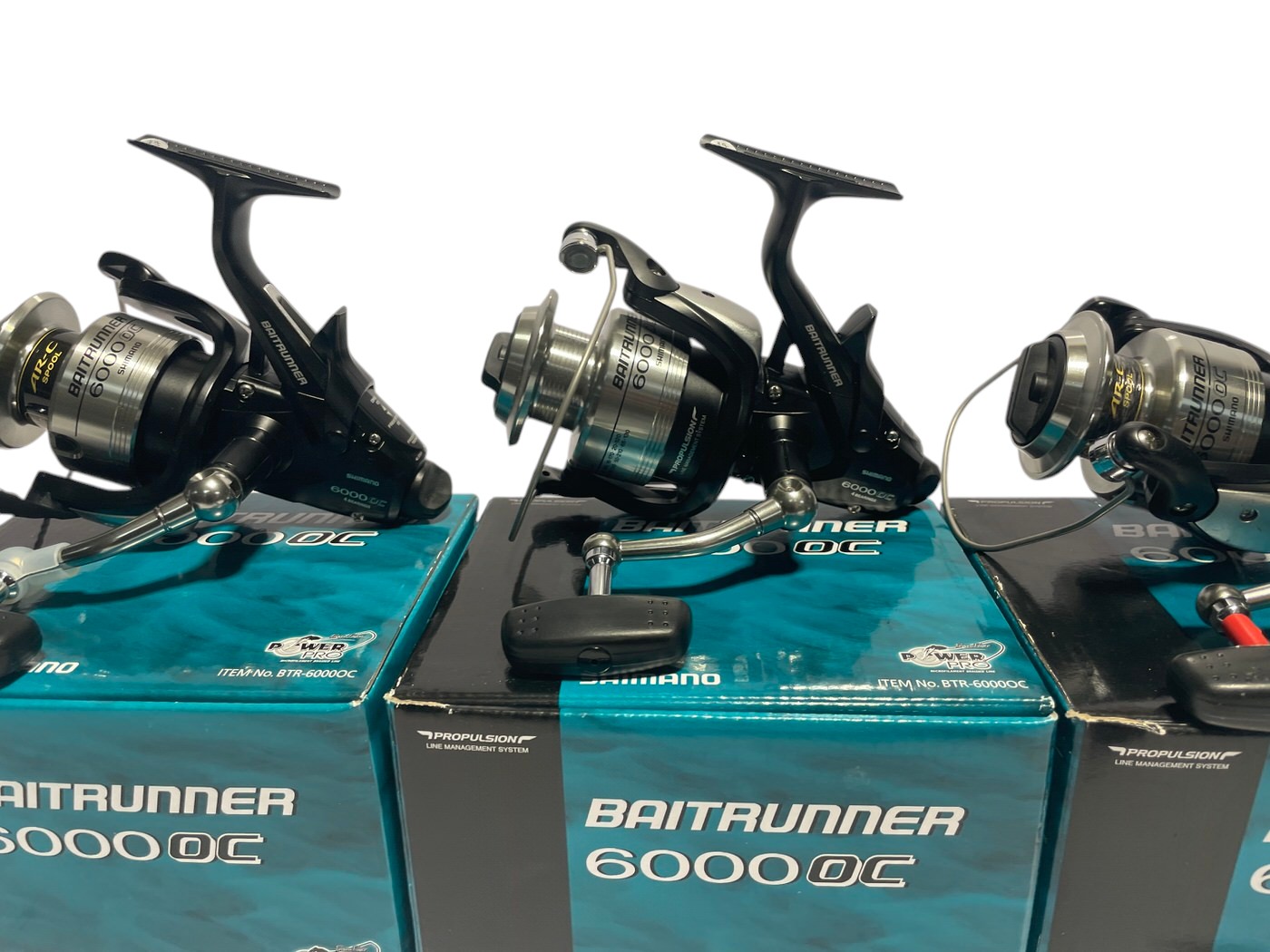 3x Shimano 6000 OC Baitrunners In Boxes - PRE LOVED  NEXT DAY DELIVERY  TT