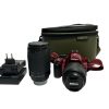 1x Nikkon D3100 Camera with 18-55mm Kit Lense and 70-300 Lense in Korda Camera Bag - D11 - PRE LOVED