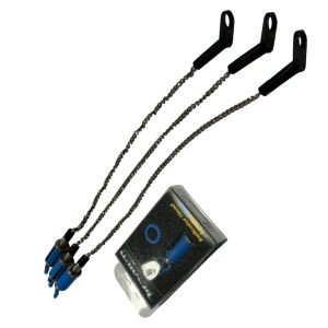 Alternative view of 4x Solar Large Blue Titanium Indicator Heads with 3 Chains - D22 - PRE LOVED