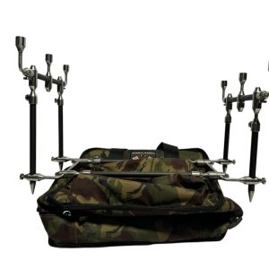 Alternative view of 1x Dobbins Bobbins Swan 3 Rod Pod in Camo DB Bag - A120 - PRE LOVED