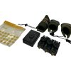 3x Neville MK2 Remote Alarms Blue with Recevier and Spare Rollers - 1 VERY SMALL CRACK ON 1 - C4 - PRE LOVED