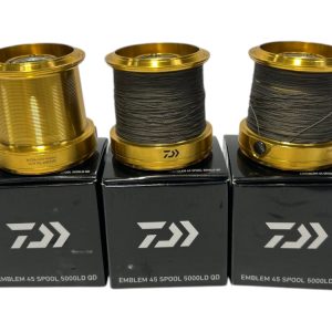 3x Daiwa Emblem 45 SCW QD OT Spare Spools - E8 - PRE LOVED
