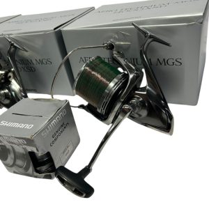 Alternative view of 3x Shimano Aero Technium MGS XSD 14000 with Boxes and Spare Spools - PRE LOVED