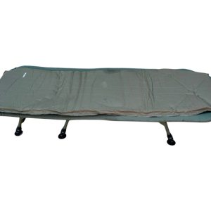 1x Trakker RLX Bedchair With Blow Up Matress - REDB46 - PRE LOVED