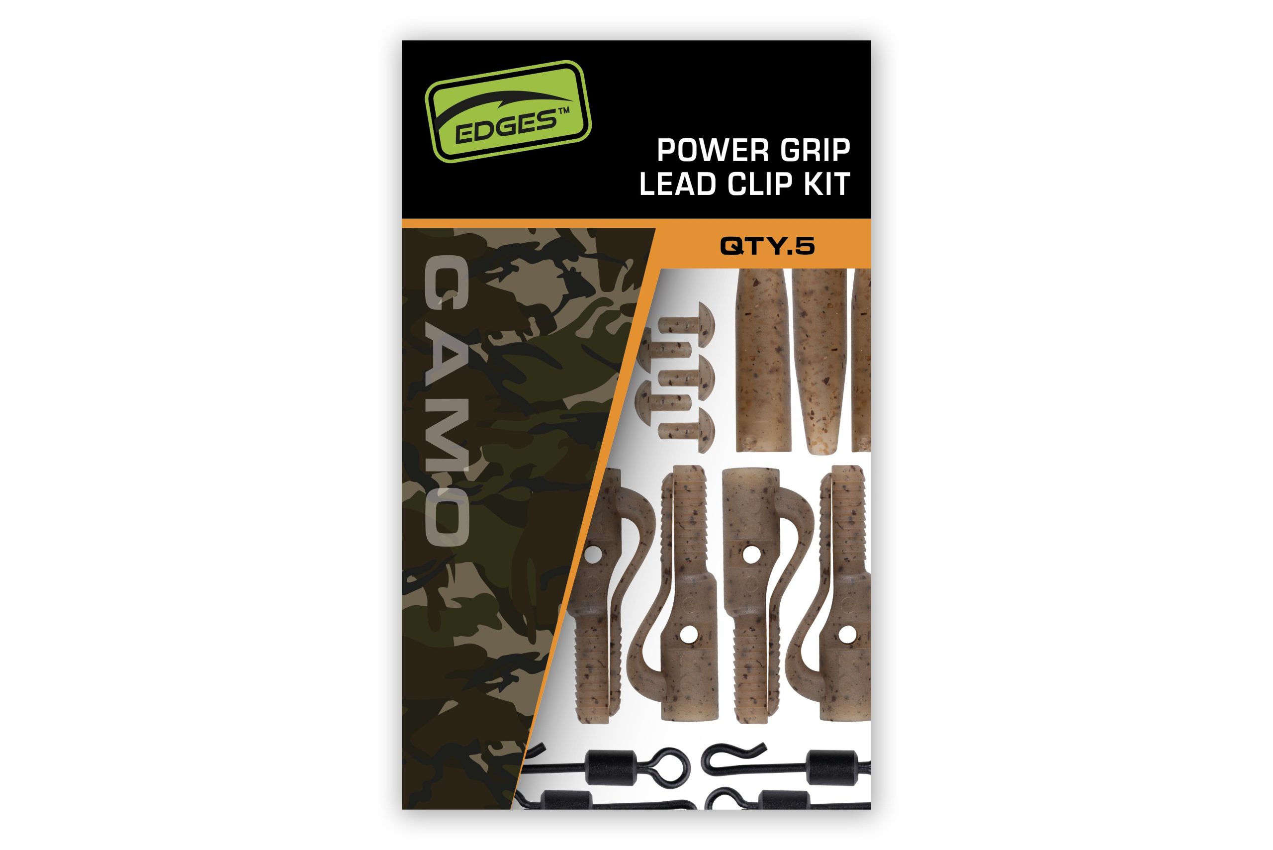 Fox Edges Camo Power Grip Lead Clip Kit 5pcs - Image 2
