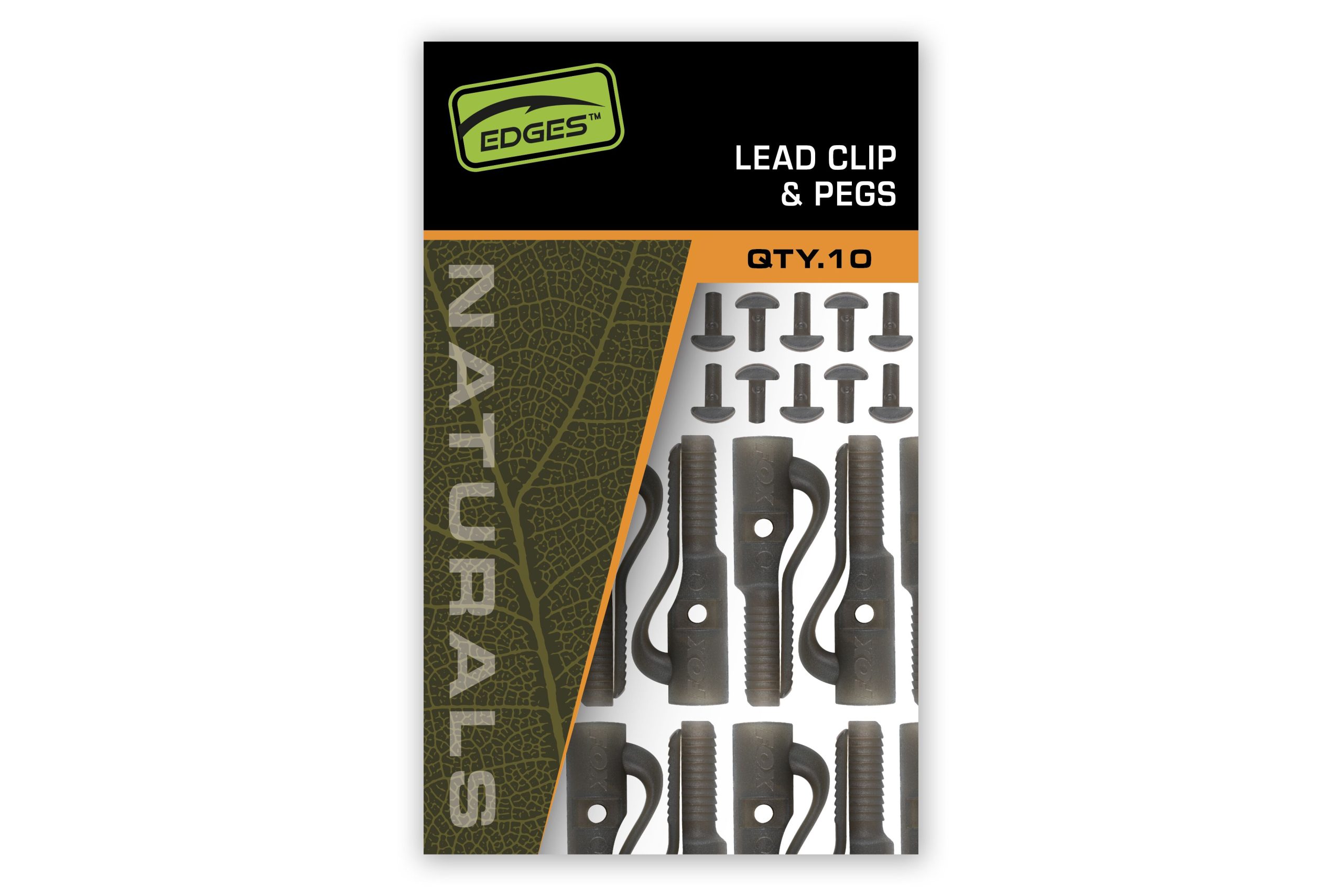 Fox Edges Naturals Lead Clip + Pegs 10pcs - Image 3