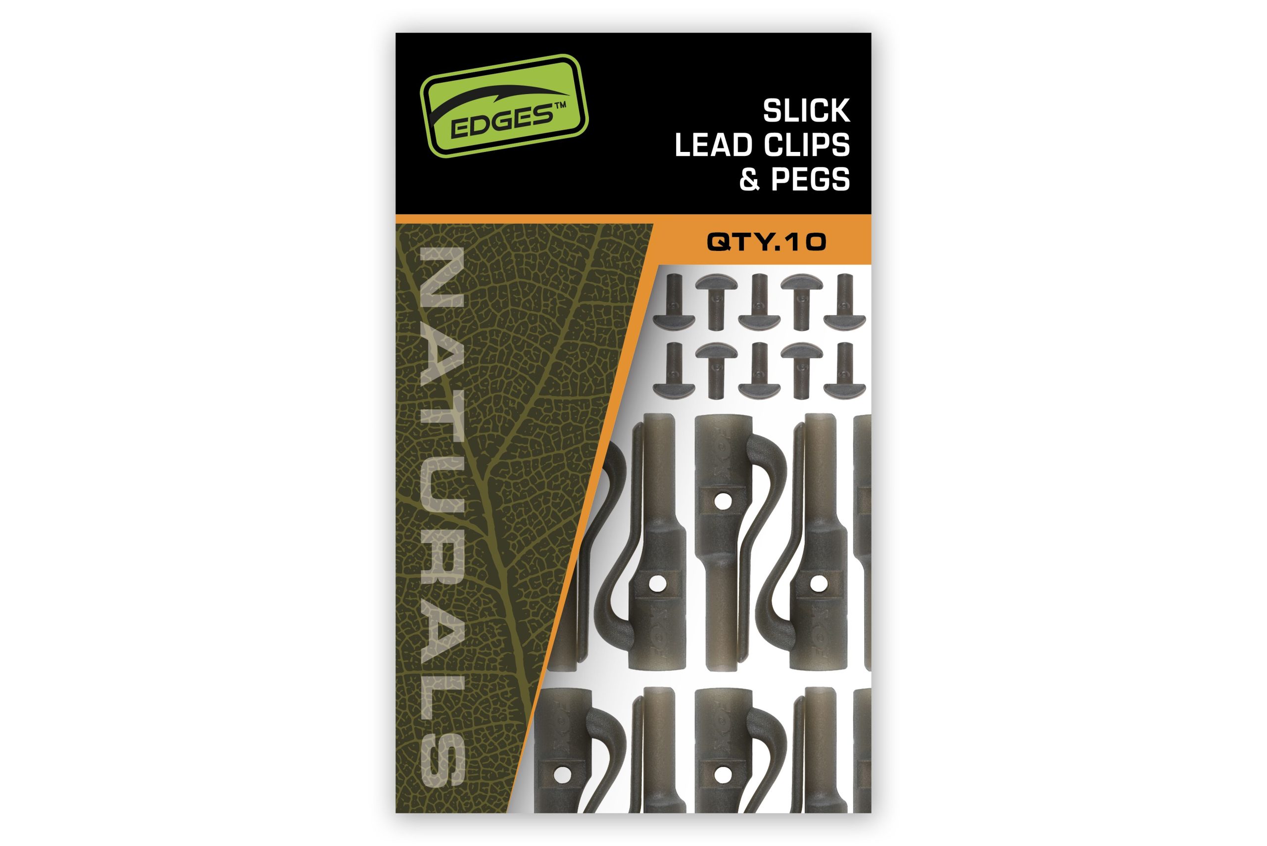 Fox Edges Naturals Slik Lead Clip + Pegs 10pcs - Image 3