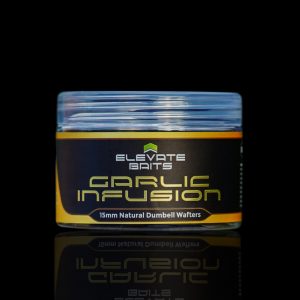 Elevate Baits Garlic Infusion 15mm Natural Dumbell Wafters