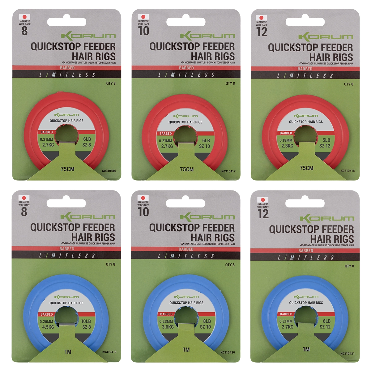 Korum Limitless Quickstop Feeder Hair Rigs