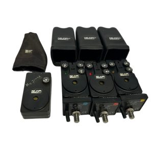 Alternative view of 3x Delkim Standard Red with Transmitters and RX 2004 Receiver - C22 - PRE LOVED