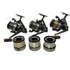 3x Shimano Biomaster XS 8000 with 7000 Spare Spools - E21 - PRE LOVED