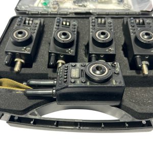 Alternative view of 4x ECU R Plus Alarms with Recevier in Case - H27 - PRE LOVED