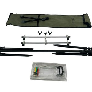 1x Angling Pursuit Rod Pod with Swingers and Butt Grips - U111 - PRE LOVED