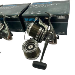 Alternative view of 3x Shimano Power Aero XT 10000 with Spare Spools in Boxes - PRE LOVED