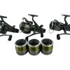 3x Shimano Big Baitrunner Aero 10000 XTE with Spare Spools - ONE ABIT STUFF - U179 - PRE LOVED