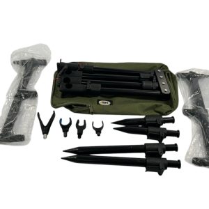 1x NGT 3 Rod Pod with Butt Rests in Bag - E10 - PRE LOVED
