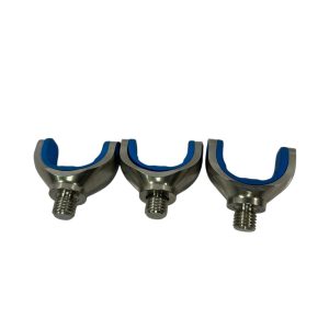 3x Jag Large Stainless Lockdowns with Blue Inserts - E21 - PRE LOVED