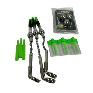 Alternative view of 3x Korda Stow with Weights - Green - H2 - PRE LOVED