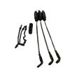 3x Korda Black and Whites with Weights and Spare Chains - Large Black - H2 - PRE LOVED