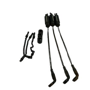 Alternative view of 3x Korda Black and Whites with Weights and Spare Chains - Large Black - H2 - PRE LOVED