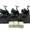3x Sonik Tournos 8000 Reels with Spare Spools in Boxes - PRE LOVED