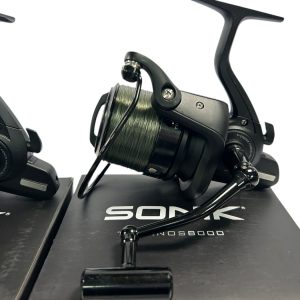 Alternative view of 3x Sonik Tournos 8000 Reels with Spare Spools in Boxes - PRE LOVED
