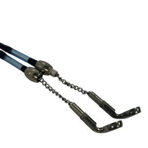 2x Korda Blue Stows with Weights and Small Chains - F13 - PRE LOVED