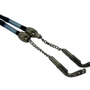 Alternative view of 2x Korda Blue Stows with Weights and Small Chains - F13 - PRE LOVED
